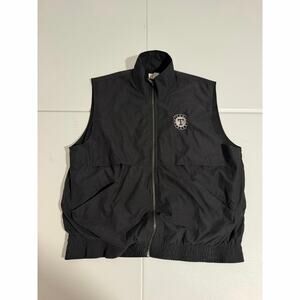 Sport Haley Texas Rangers Mens Full Zip Vest XL Black Gray MLB Embroidered Logo